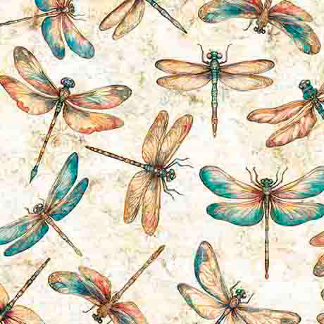 Serenity- Dragonflies 100% Cot 44/45"