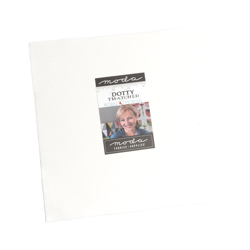 Dotty Thatched Layer Cake Blitz White on White