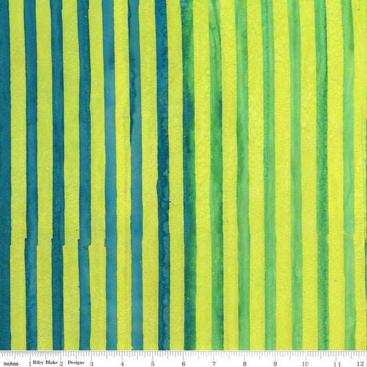 Batiks Elementals Get in Line 100% Cotton Limeade