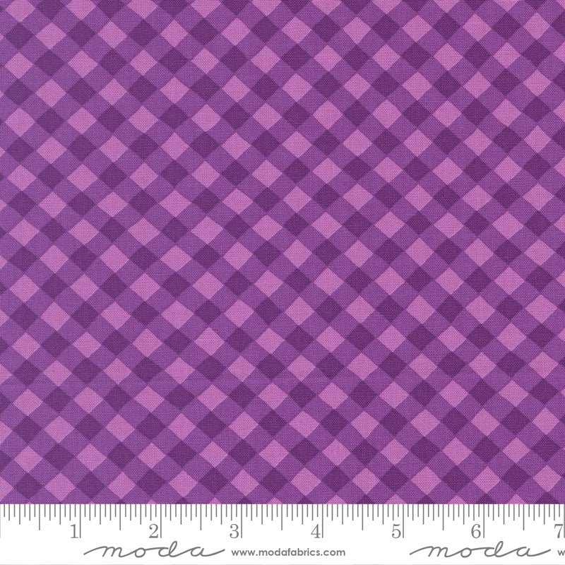 Moda Pick Me 100% Cotton 44-45" - Picnic Gingham Grape 19