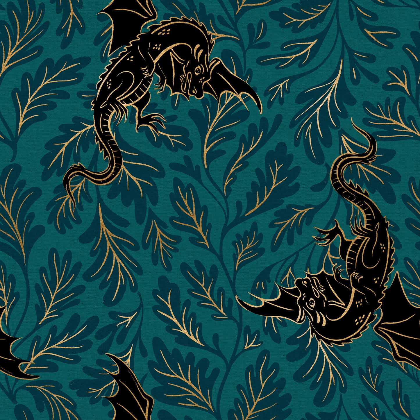 Fireglow- Dragon 70% Cotton 30% Linen