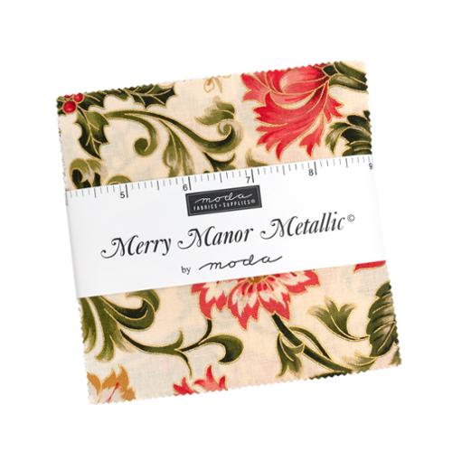 Merry Manor Charm Pack 100% Cotton