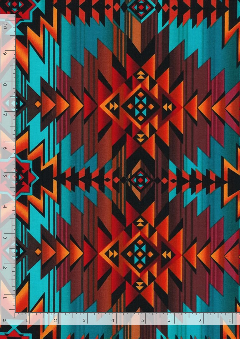 Timeless Treasures Southwestern Blanket 100% Cotton 44/45"