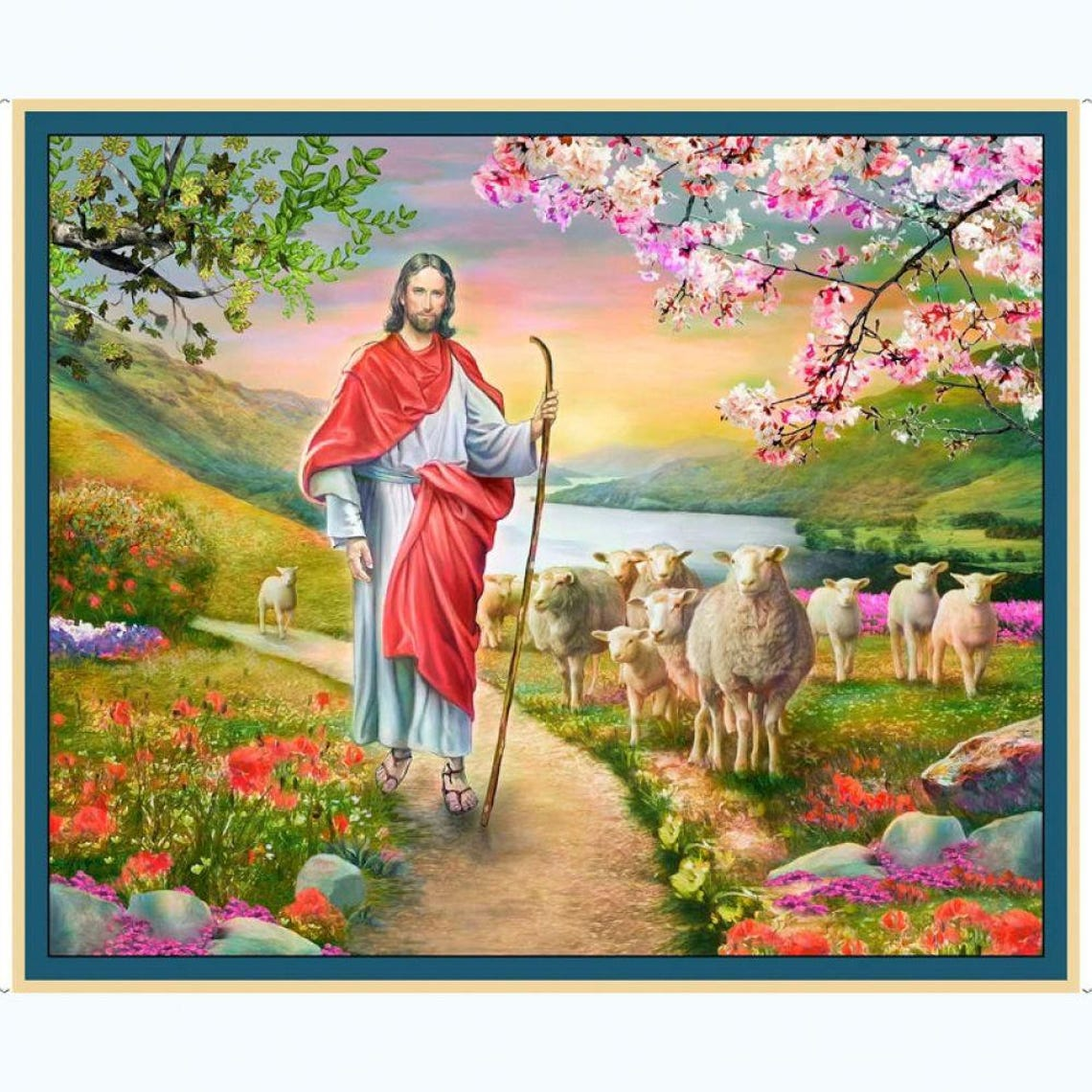E06 The Good Shepard Panel 100% Cotton 44/45"