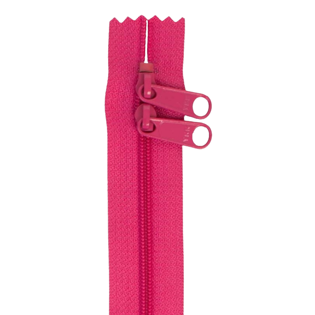 By Annie 30" Double Slide Handbag Zipper - Raspberry