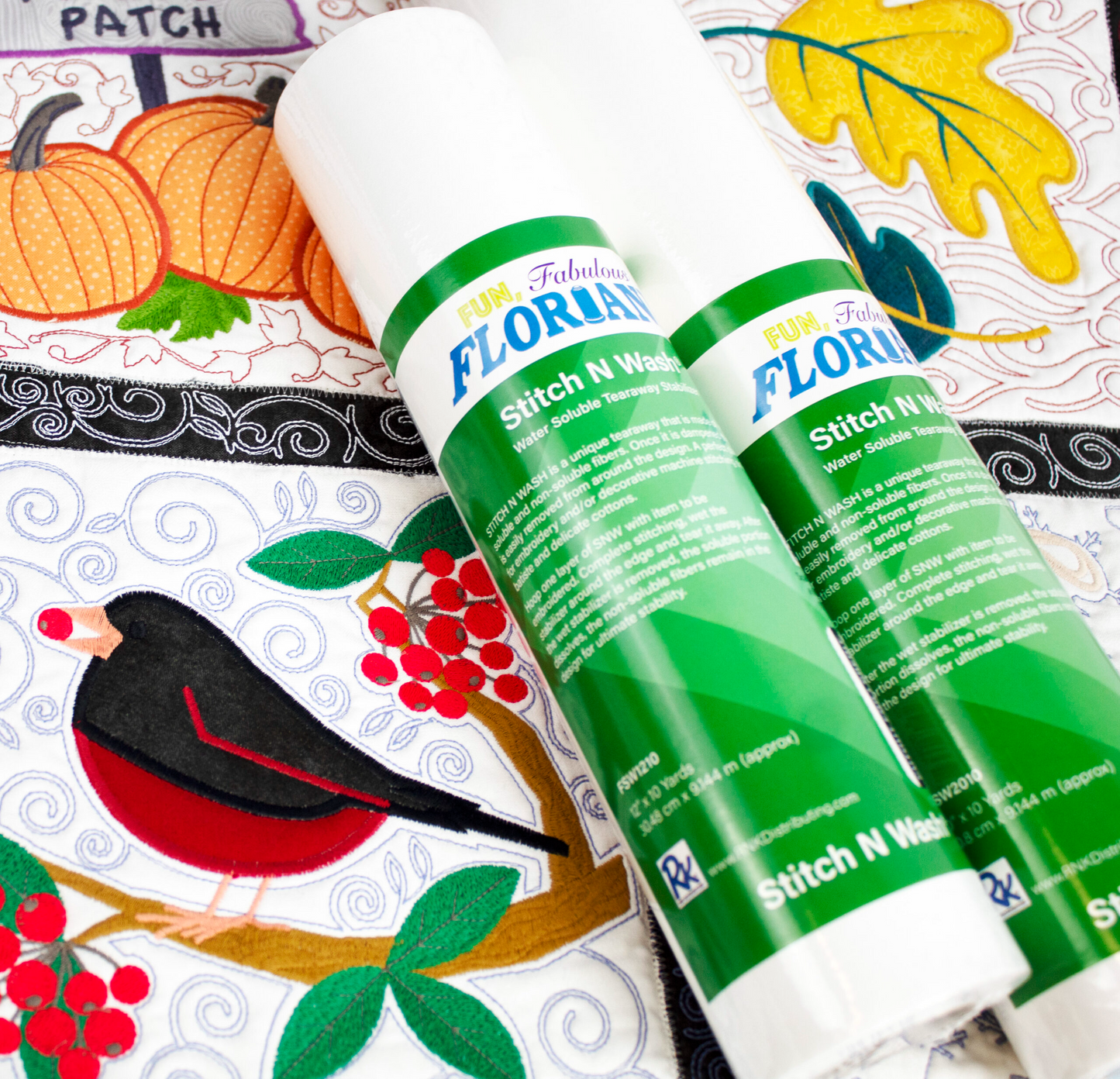 Floriani's Stitch N Wash Fusible 15" x 10 yds.