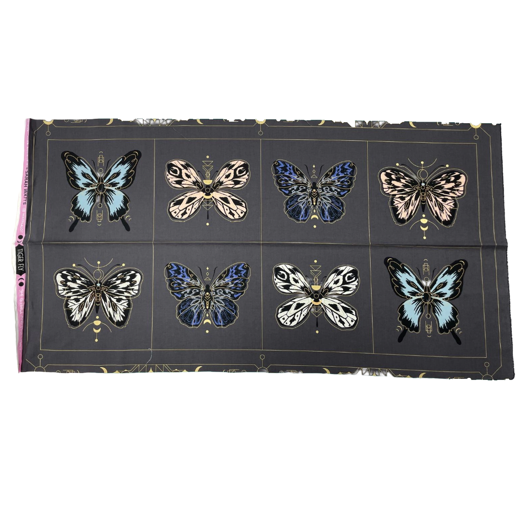 Ruby Star Tiger Fly Panel 100% cotton