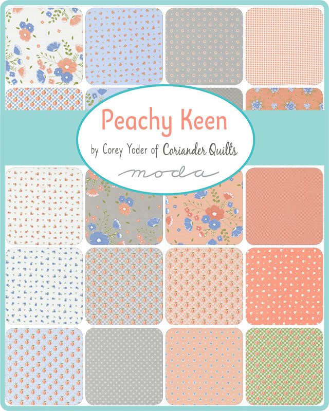 Moda Peachy Keen 100% Cotton Charm Pack 5"