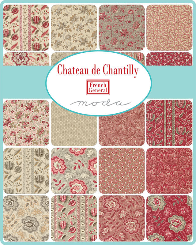 Moda Chateau de Chantilly 100% Cotton Charm Pack 5"