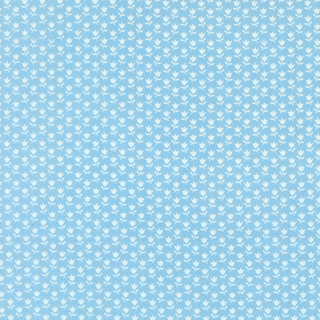 Cat Named Stitch - Floral Sky - 100% Cot 44/45"