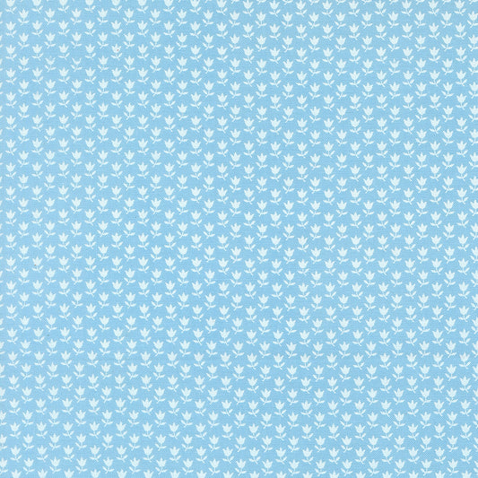 Cat Named Stitch - Floral Sky - 100% Cot 44/45"