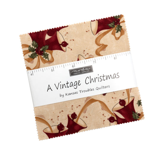 Moda A Vintage Christmas 100% Cotton Charm Pack 5"