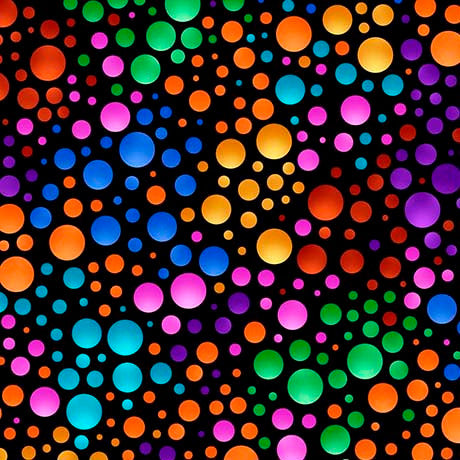 Carnival-Dots 100% Cot 43"/45"