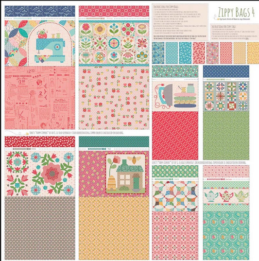 C03 Lori Holt Home Decor 57/58" Zippy Bags 4 Panel