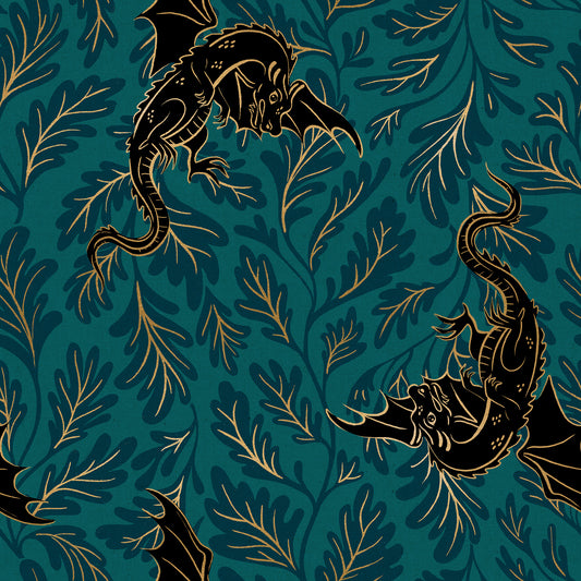 Fireglow- Dragon 70% Cotton 30% Linen