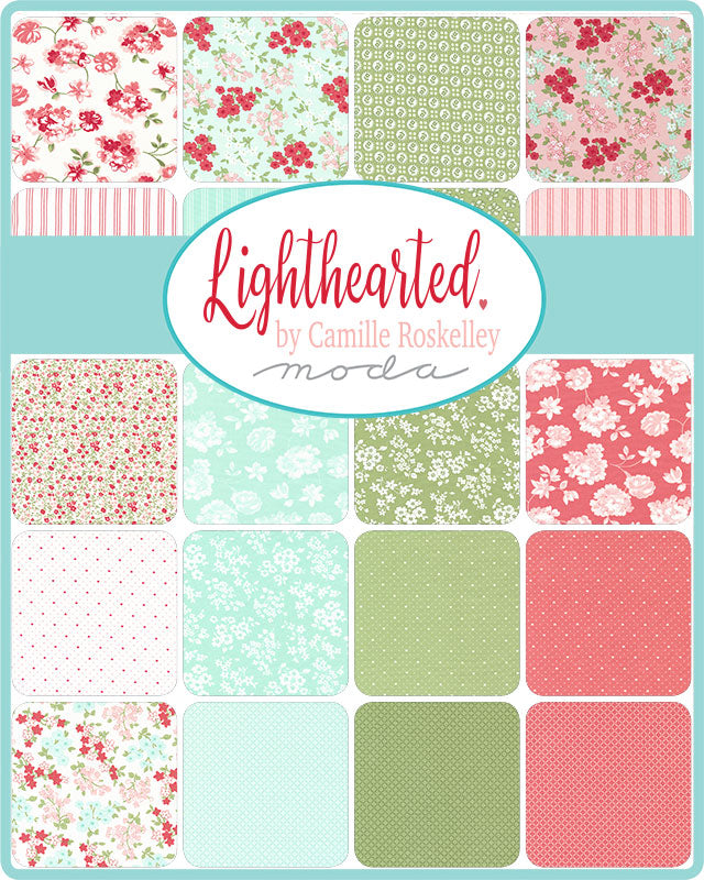 Moda Lighthearted 100% Cotton Charm Pack 5"