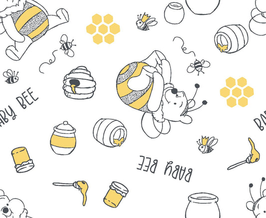 Pooh Bear Baby Bee 100% Cotton