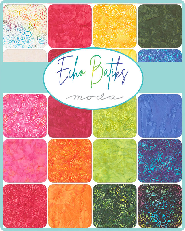 Moda Echo Batiks Charm Pack 5"
