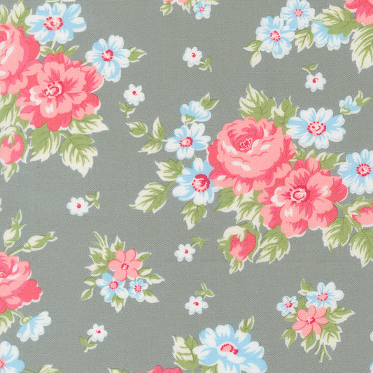 Cat Named Stitch - Floral Tabby - 100% Cot 44/45"