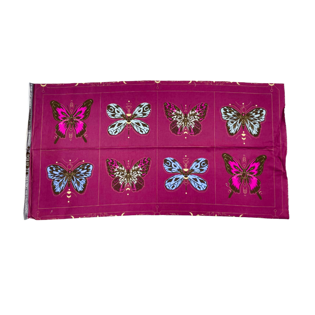 Ruby Star Tiger Fly Panel 100% cotton