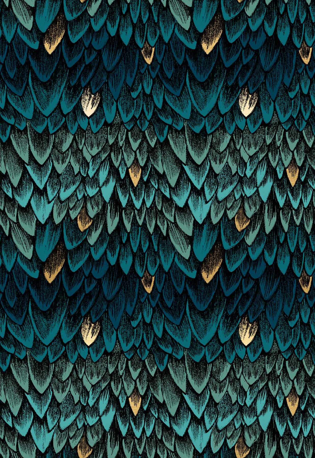 Fireglow- Feathers Galaxy 100% Cotton