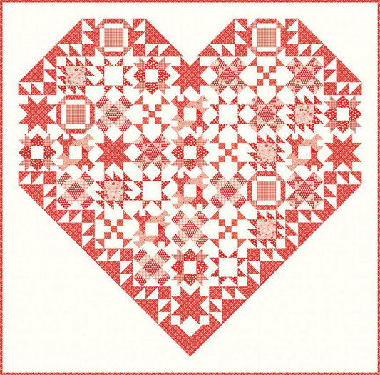 You & Me Endless Love Quilt Kit in Heart Shaped Box 59" x 58"