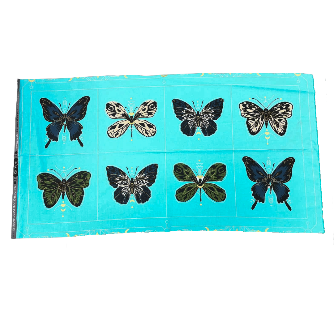 Ruby Star Tiger Fly Panel 100% cotton