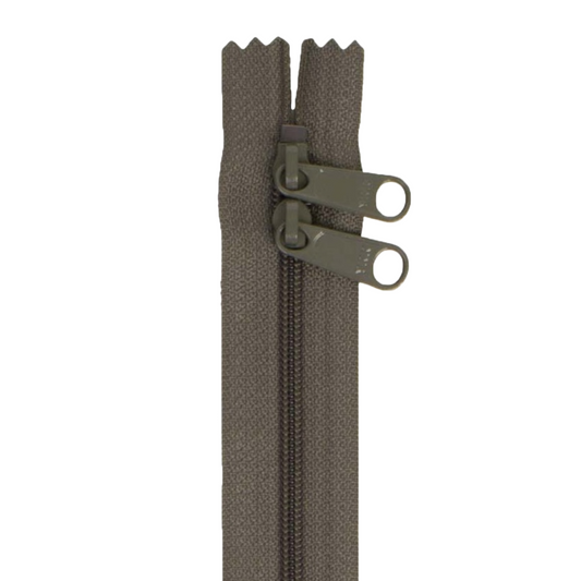 By Annie 30" Double Slide Handbag Zipper - Slate Gray