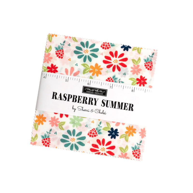 Moda Raspberry Summer 100% Cotton Charm Pack 5"