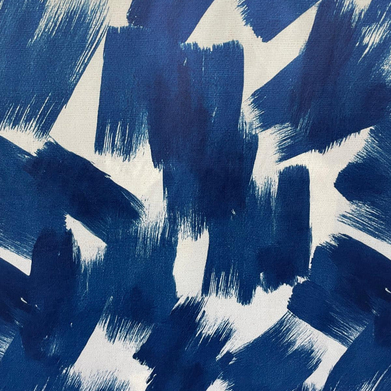 Shiny Satin Blue Paint Strokes