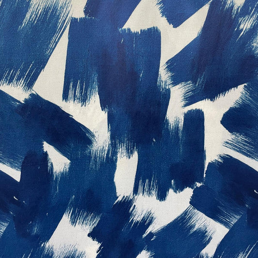 Shiny Satin Blue Paint Strokes