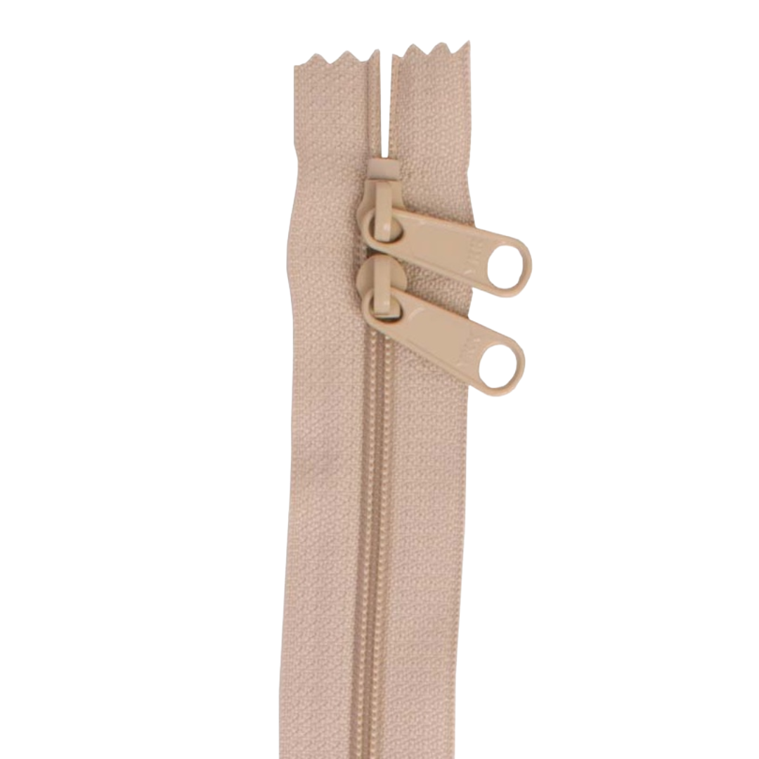 By Annie 30" Double Slide Handbag Zipper - Natural