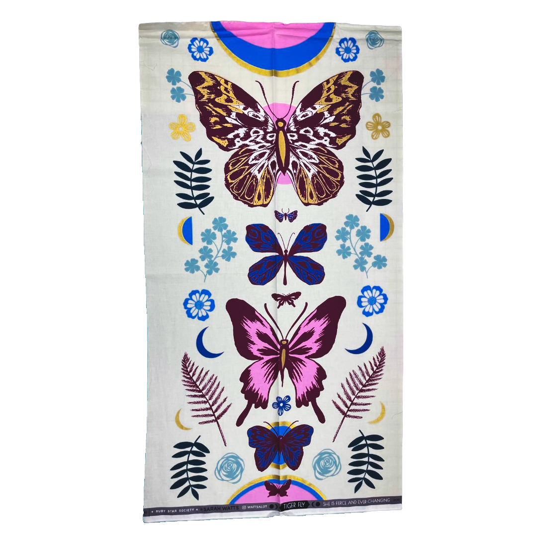 Ruby Star Tiger Fly Panel 100% cotton
