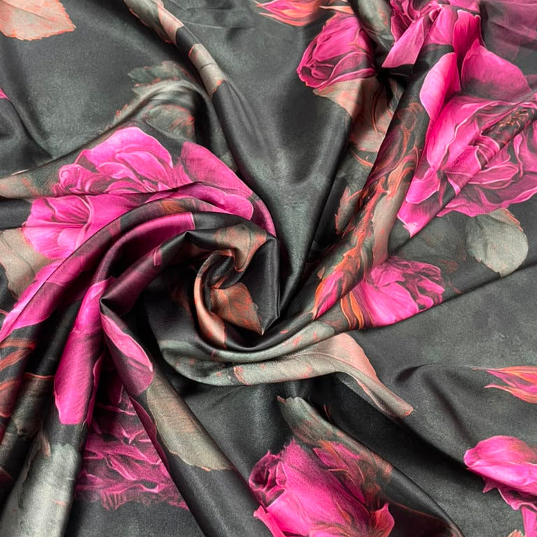 Shiny Satin Pink Roses