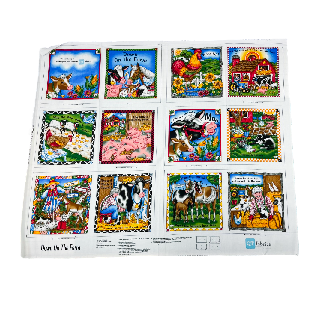 D01 Soft Books Digital Panel 100% cotton